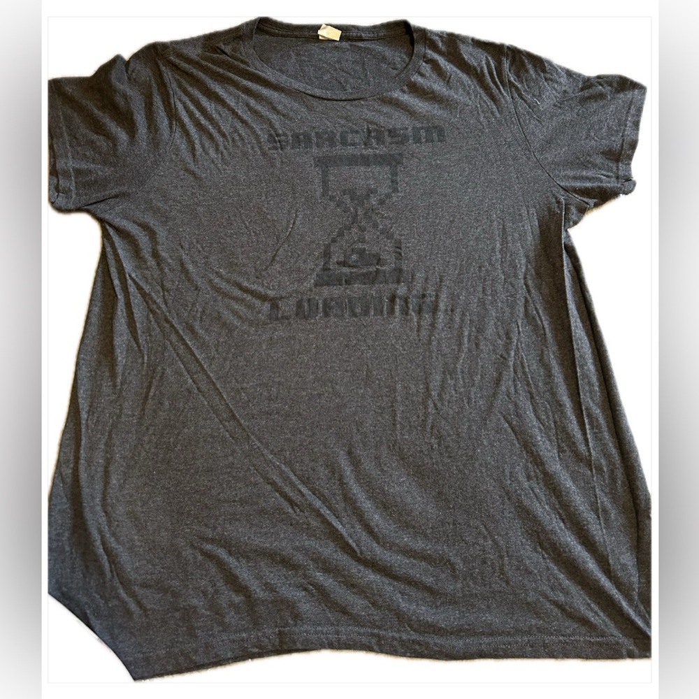 Men’s Grey Sarcasm Loading tee